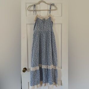 Christy Dawn Emma Dress Blue Calendula